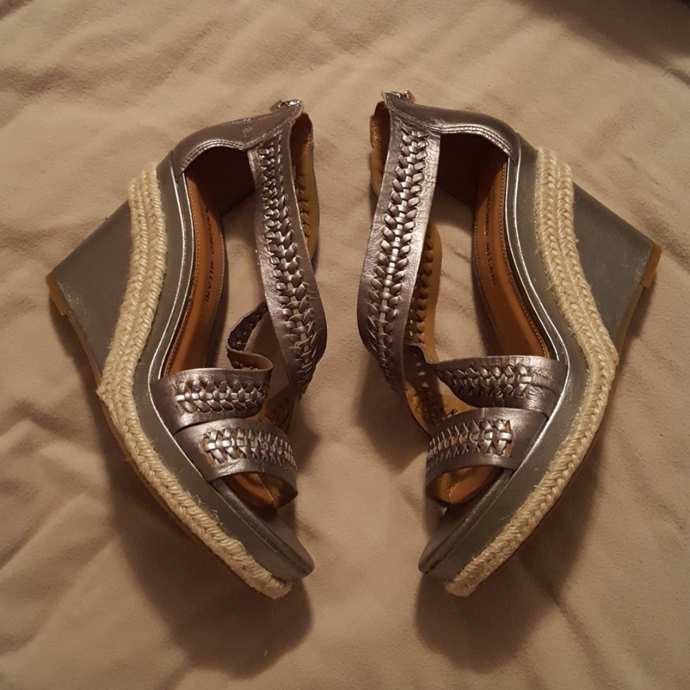 Antonio Melani silver wedges